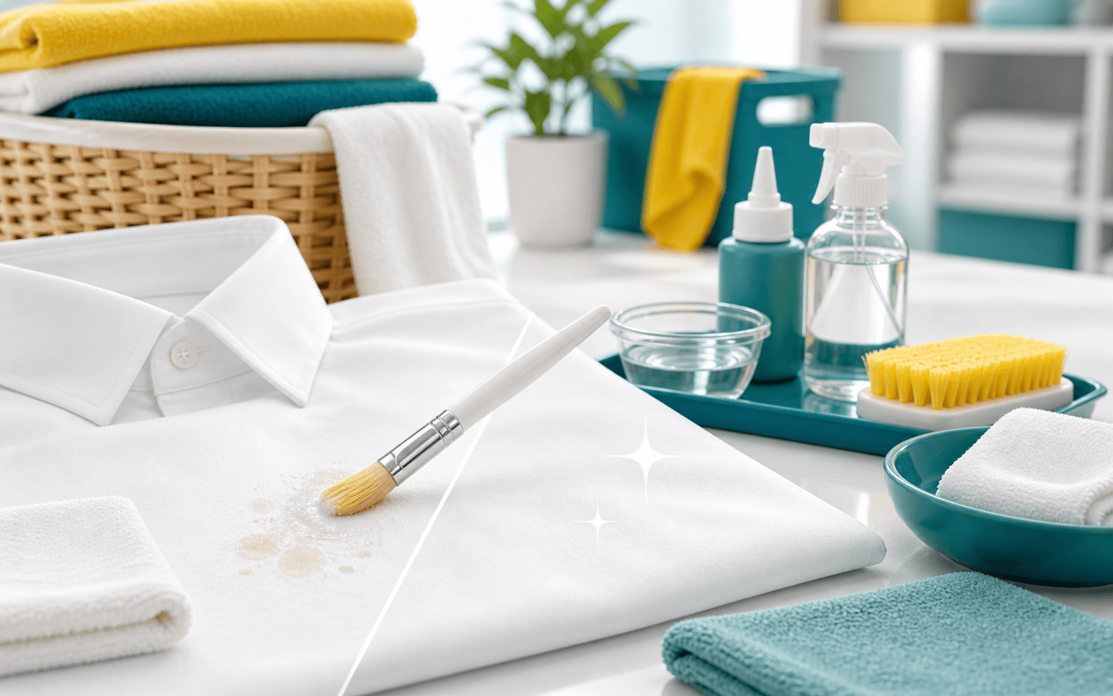 Tẩy điểm tẩy trắng vết bẩn trên quần áo tại GIGI Laundry